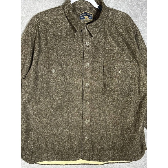 Freedom Foundry Long Sleeve Button Up Shirt Mens Size XXL Brown POCKETS - Picture 6 of 10